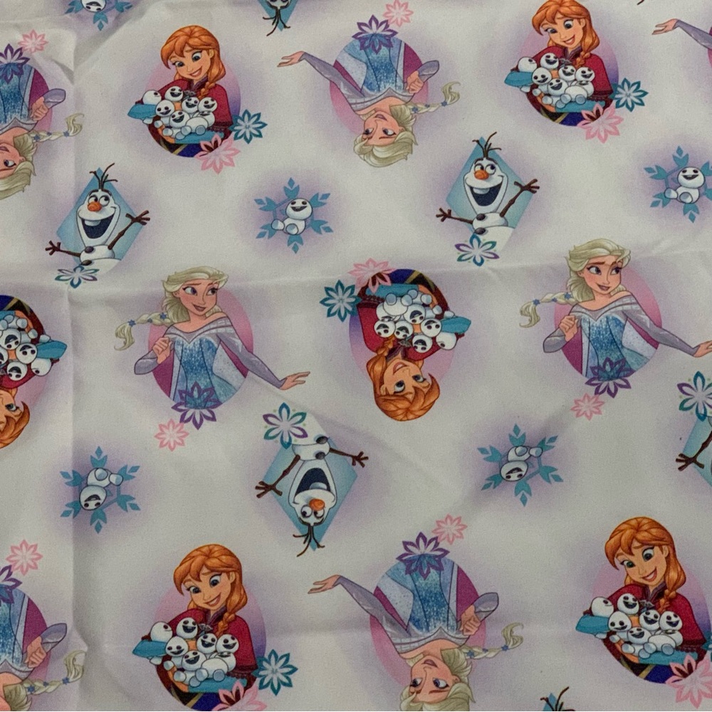 Disney Frozen Toddler Size Flat Sheet Polyester Elsa Anna & Olof Bedding Kids